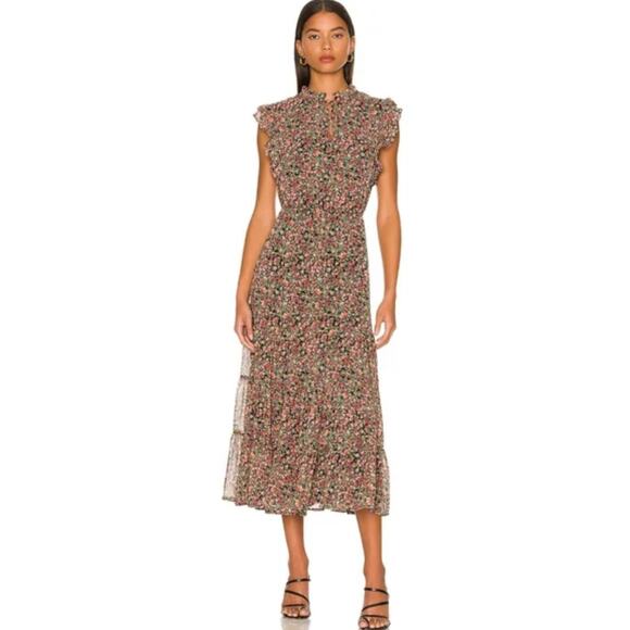 BB Dakota Dresses & Skirts - BB Dakota Steve Madden Floral Ruffle Dress Size Large Multicolored